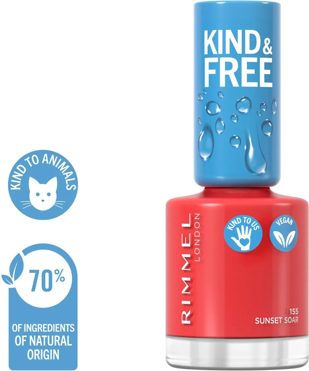 Rimmel London KIND & FREE Nagellak 155 Sunset Soar - 8ml