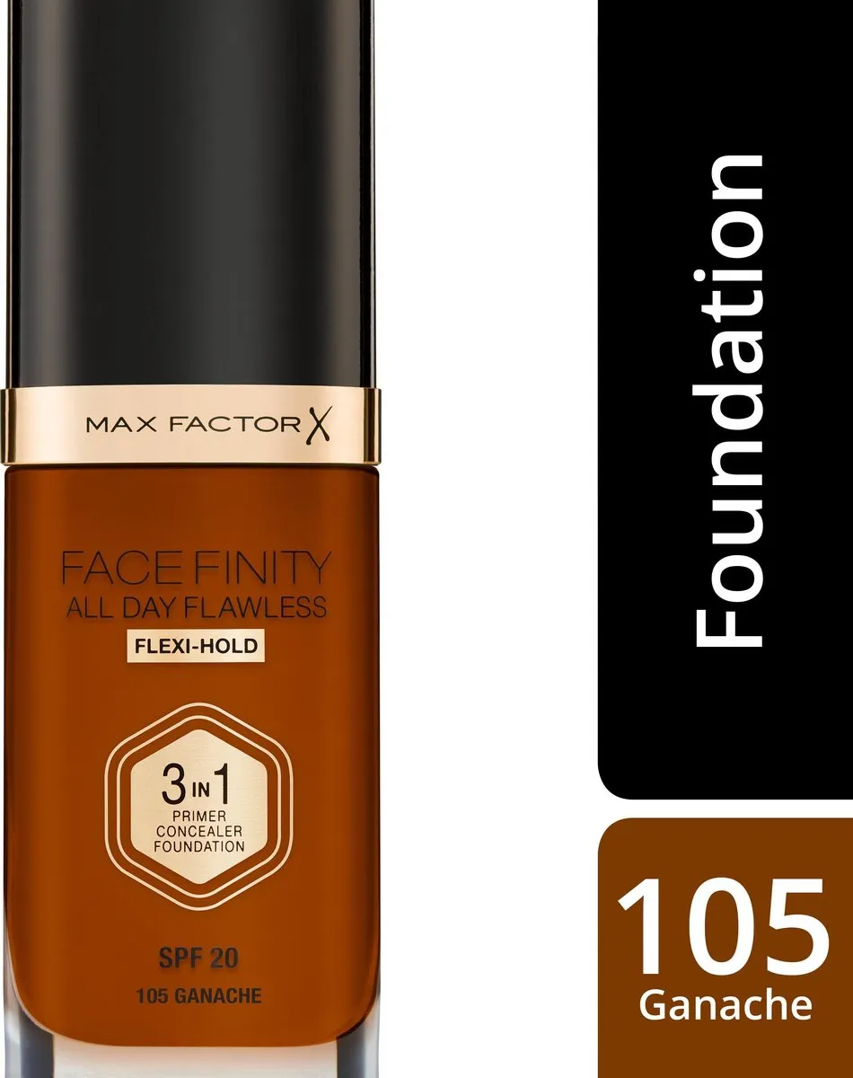 Max Factor Facefinity 3-in-1 Flexi Hold Foundation - 30ml - Ganache