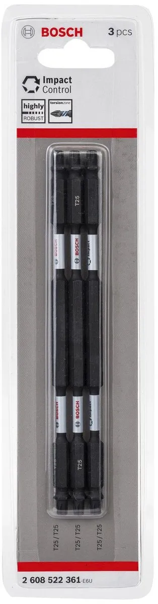 Bosch Impact Dubbelbit 150mm T25 - 3 Stuks