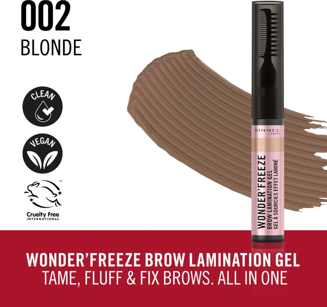 Rimmel Wonder'Freeze Brow Lamination Gel 6ml - Blonde
