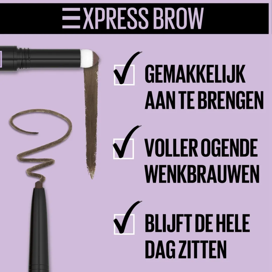 Maybelline Express Brow Duo 02 Medium Brown - afbeelding 6 van 6