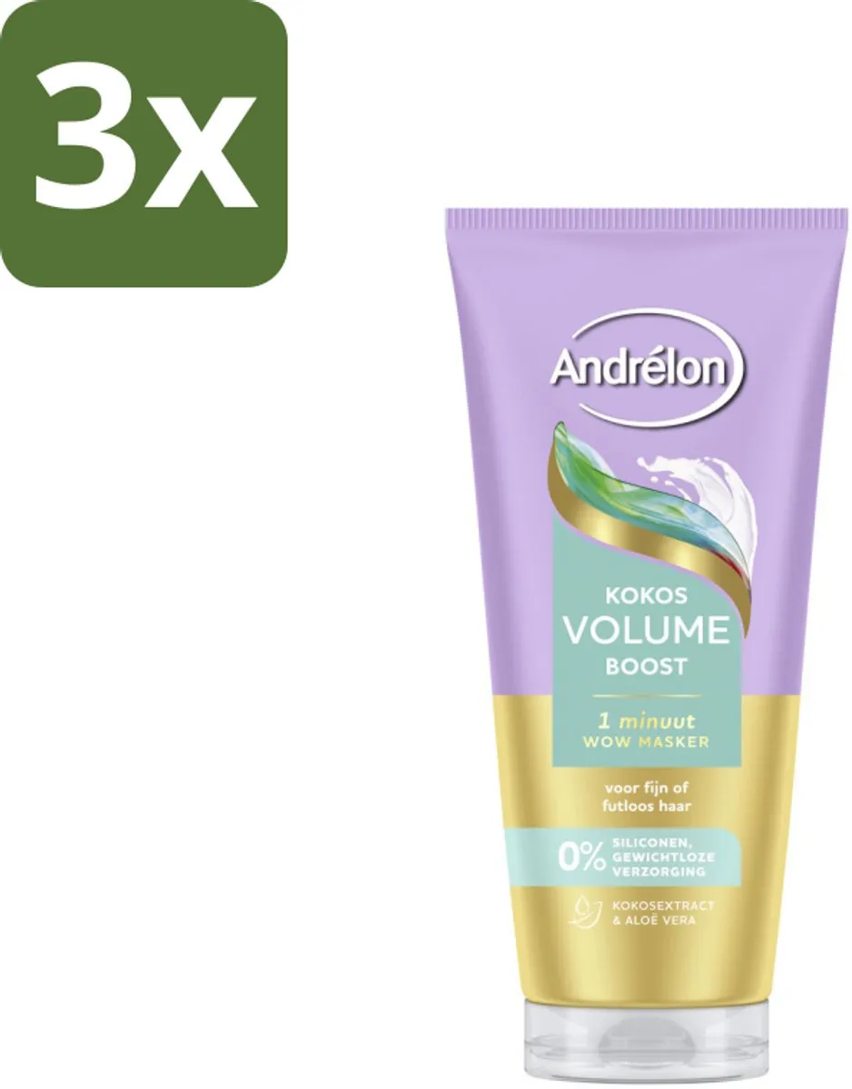 Andrélon Kokos Volume Boost Haarmasker 180ml