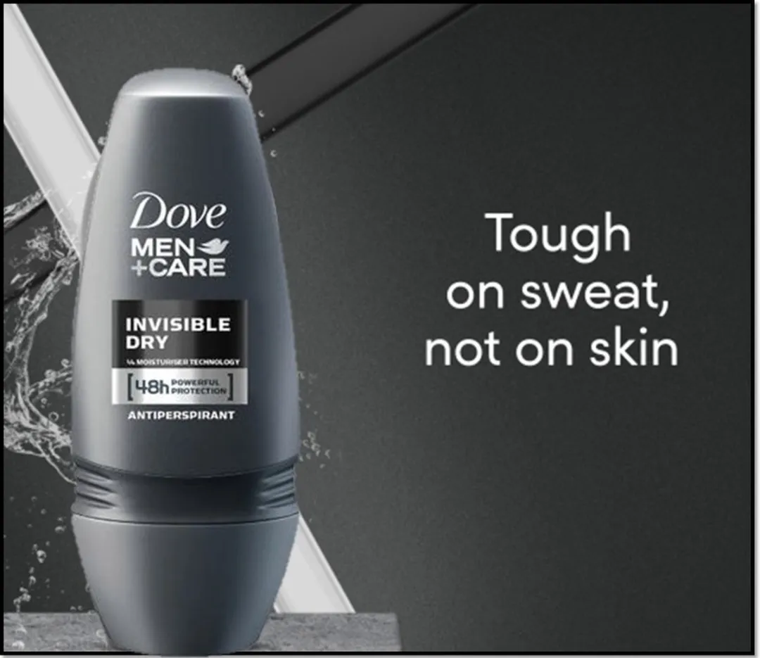 Dove Men+Care Invisible Dry Deo Roller 400ml - 8 Stuks