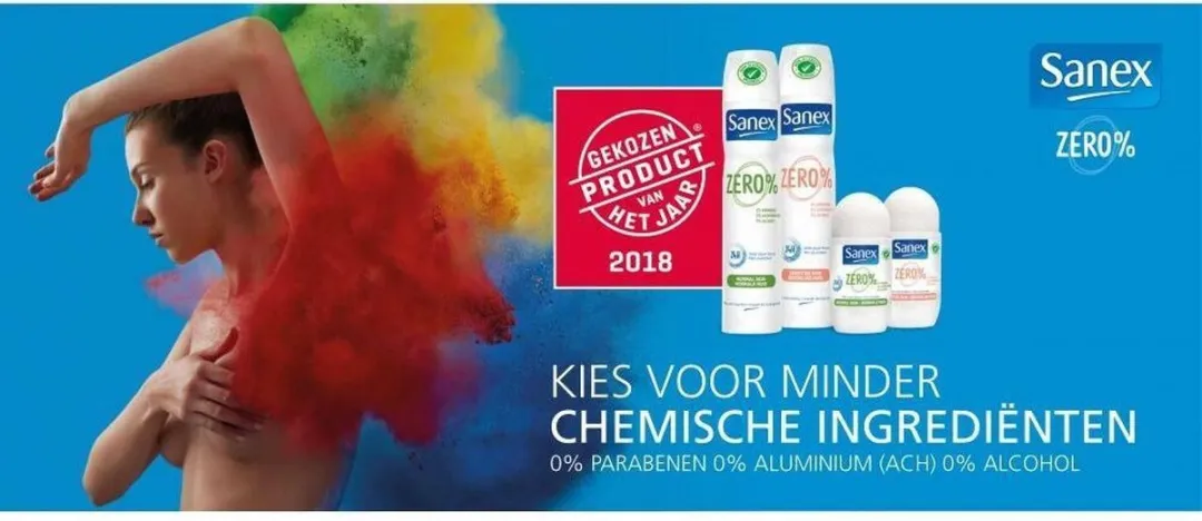 Sanex Deo Roll-on Zero% 50ml - 18 Stuks