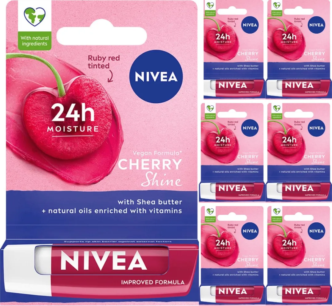 NIVEA Cherry Shine Lippenbalsem 28.8g