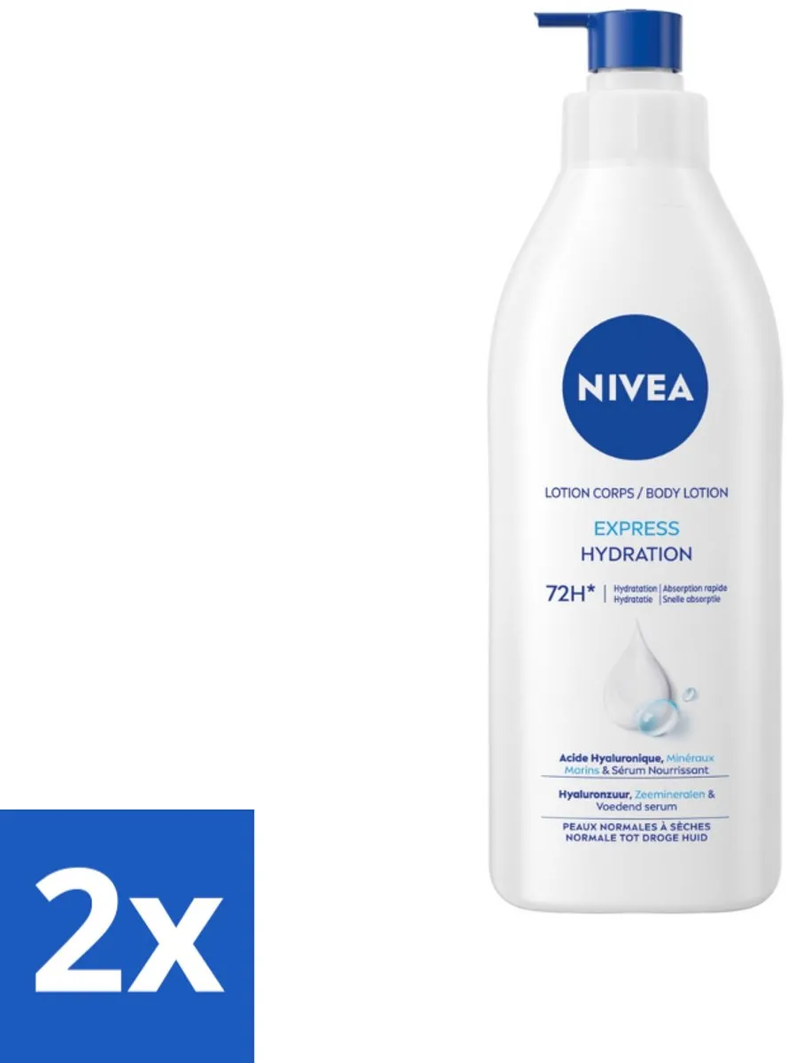 NIVEA Express Bodylotion Pomp 800ml