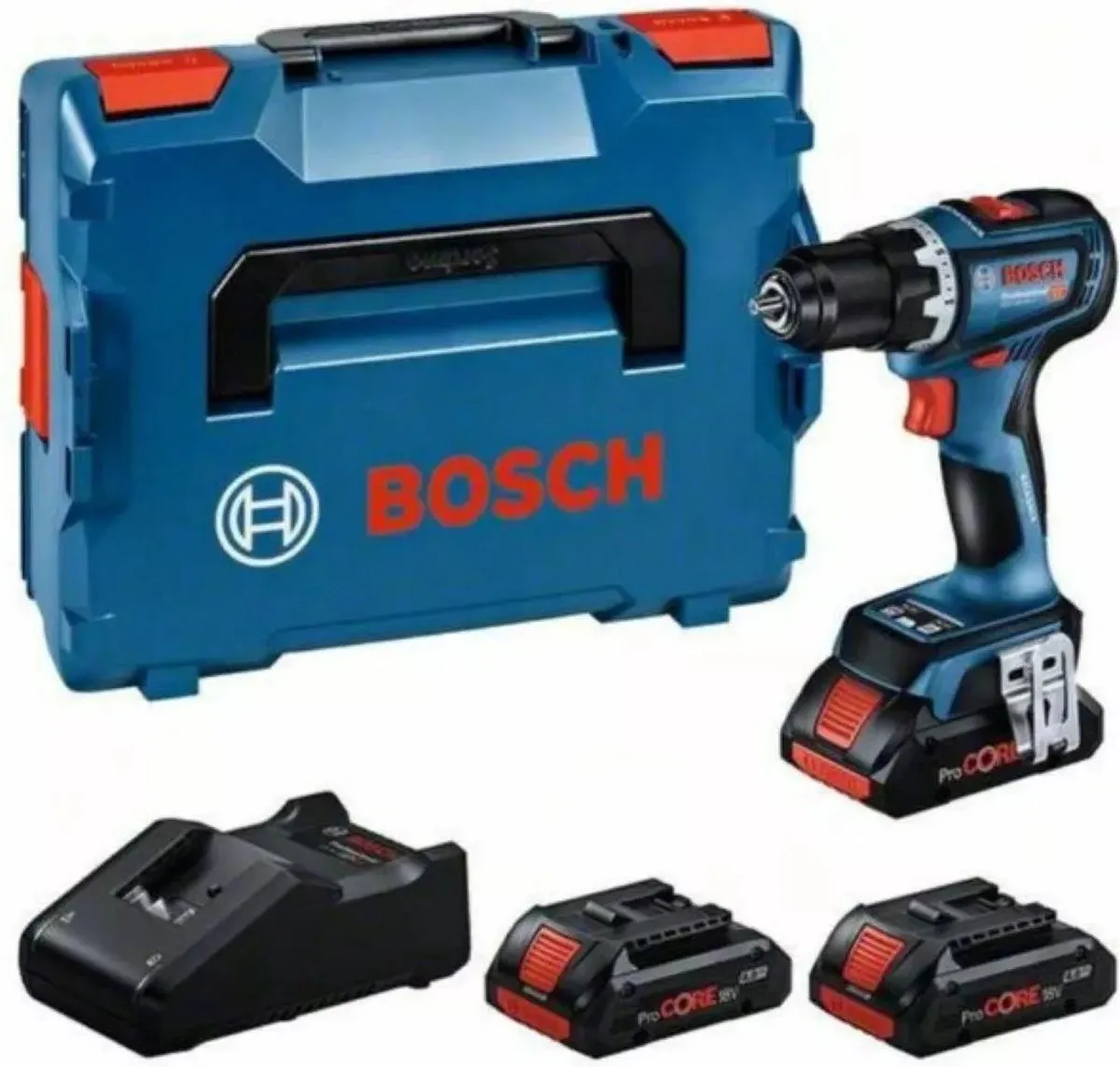 Bosch GSR18V-90C Schroefboormachine - 64Nm - 3x 4Ah accu