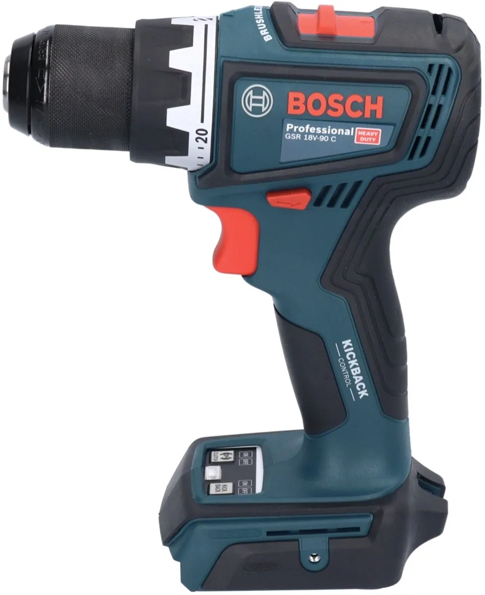 Bosch GSR18V-90C Schroefboormachine - 64Nm - 3x 4Ah accu
