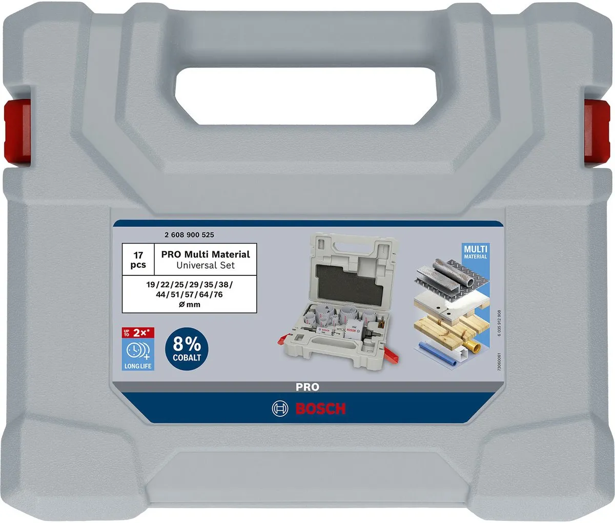 Bosch PRO Multimateriaal Gatzagenset 17-delig 2608900525