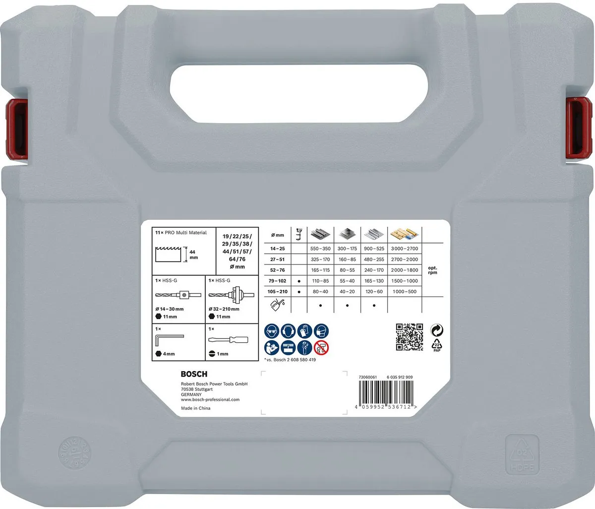 Bosch PRO Multimateriaal Gatzagenset 17-delig 2608900525