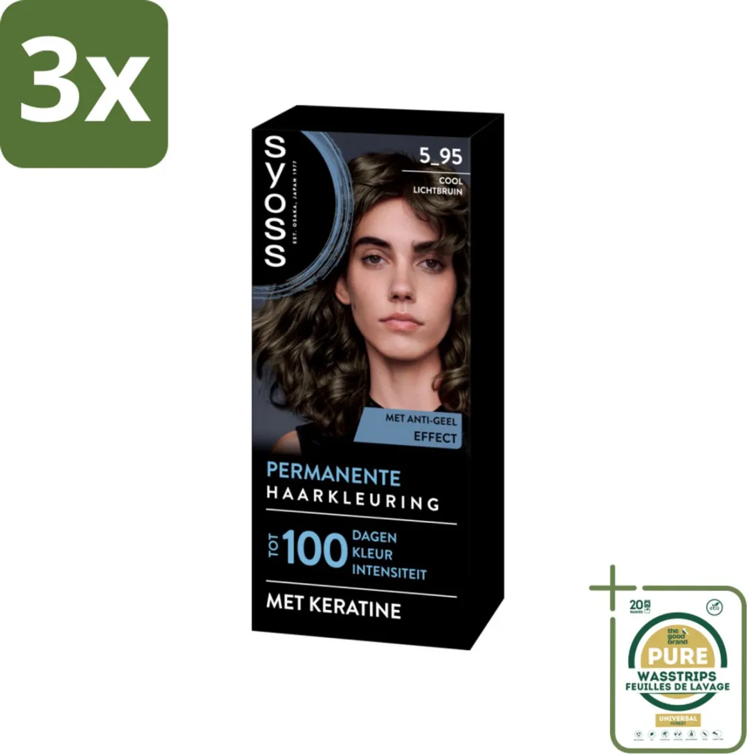 SYOSS Permanent Haarkleuring 5-95 Cool Lichtbruin