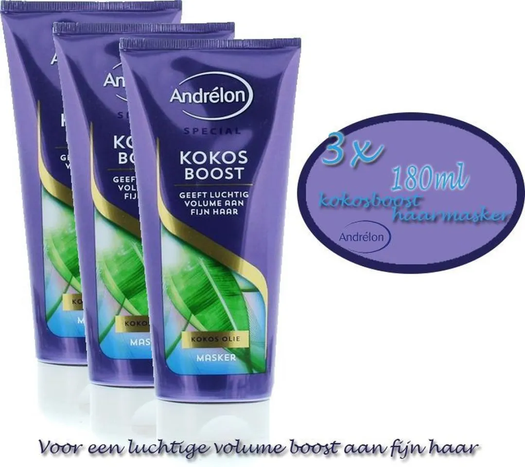 Andrélon Haarmasker Kokos Boost 180ml