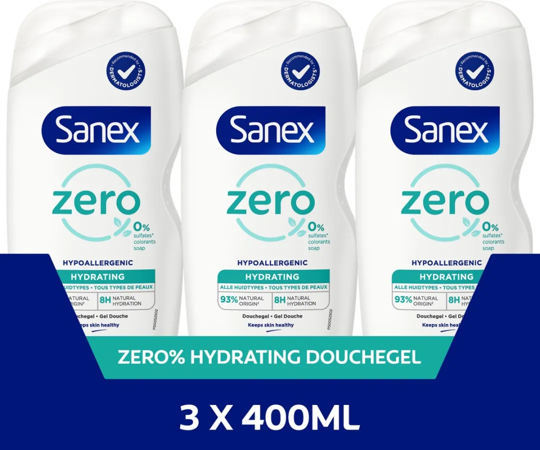 Sanex Zero% Hypoallergeen Hydraterende Douchegel 1200ml