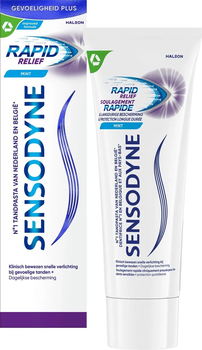 Sensodyne Rapid Relief Tandpasta Multipack - 4x75ml - afbeelding 6 van 6