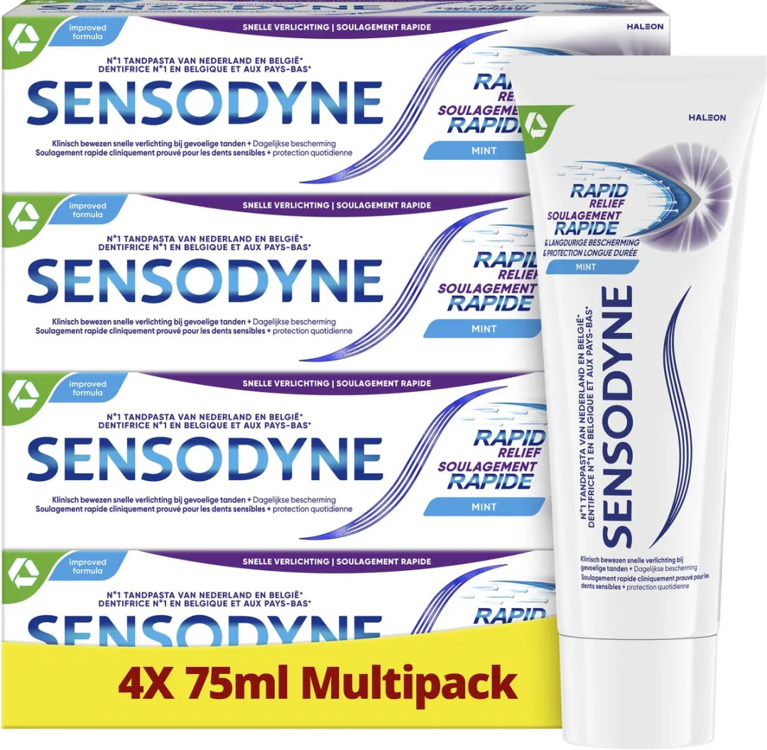 Sensodyne Rapid Relief Tandpasta Multipack - 4x75ml