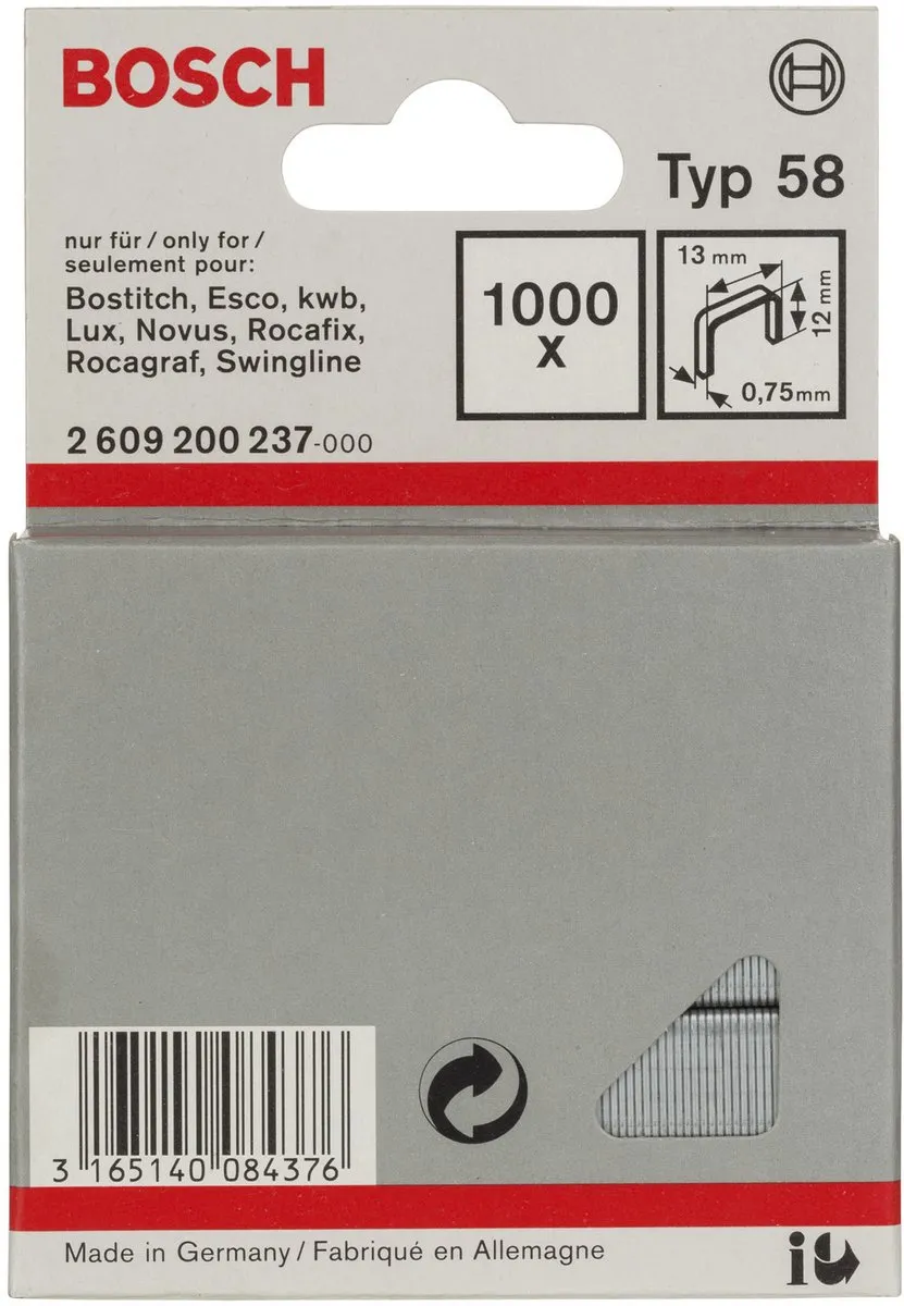 Bosch Nieten 13x0,75x12mm - 1000 Stuks
