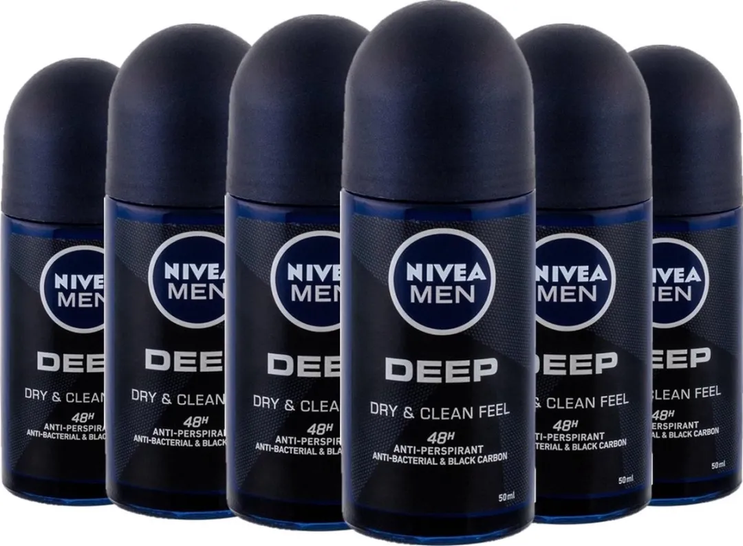 NIVEA Men Deep Black Carbon Deo Roll-on 50ml