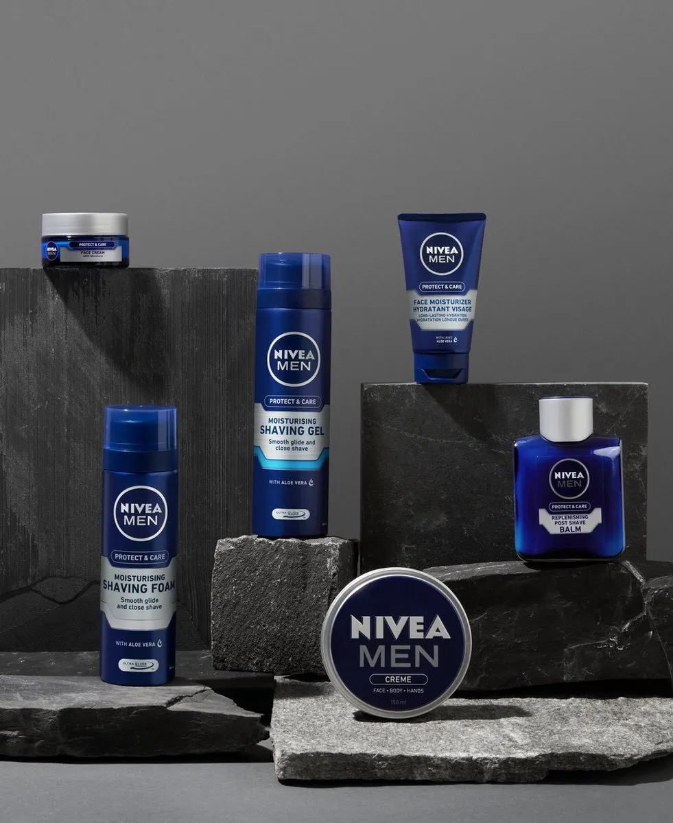 NIVEA MEN Protect & Care Scheergel 200ml - 3 Stuks