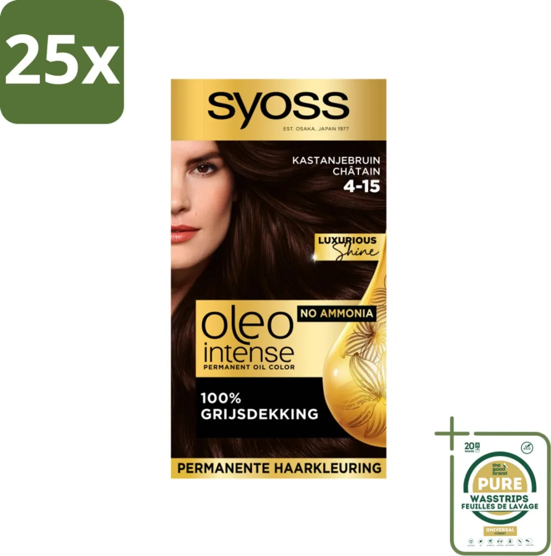 SYOSS Oleo Intense 4-15 Kastanjebruin Haarverf