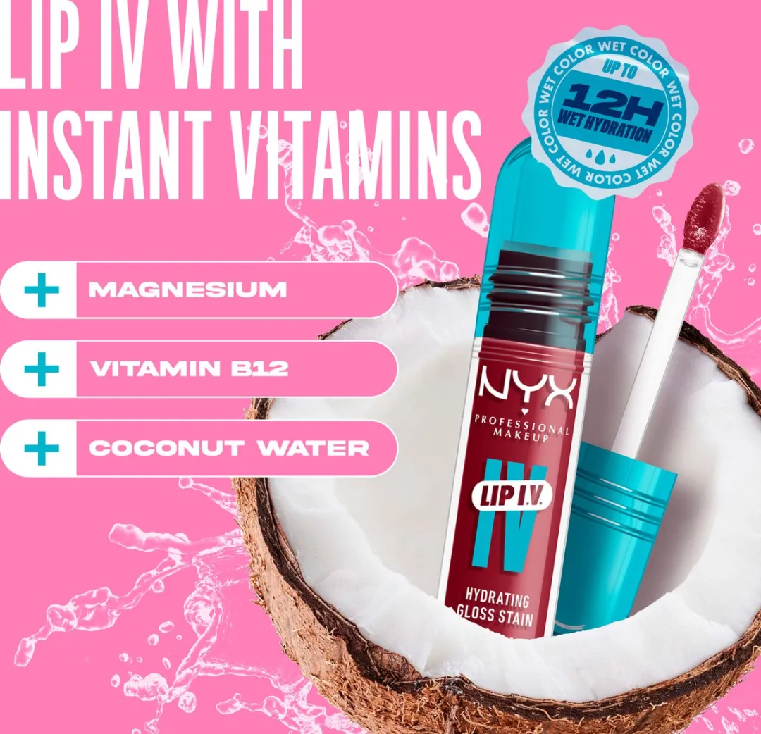 NYX Professional Makeup Lip IV Bubblegum Burst Hydraterende Lipgloss 5ml