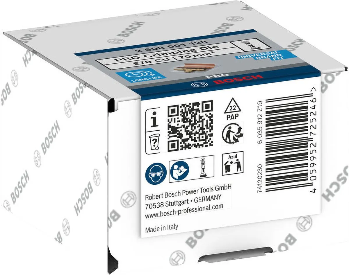 Bosch PRO Krimpinzetstuk E70 CU 70mm² - 2608001128