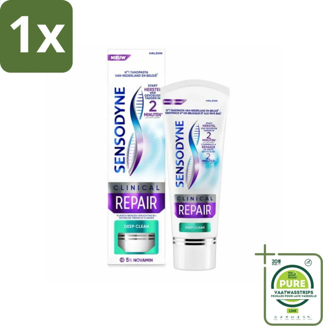 Sensodyne Clinical Repair Deep Clean Tandpasta 75ml