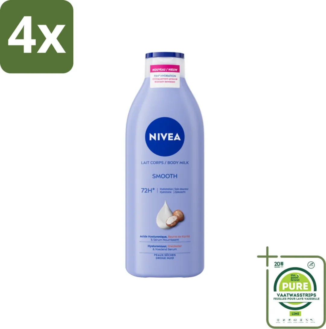 NIVEA Smooth Body Milk Sheaboter 400ml