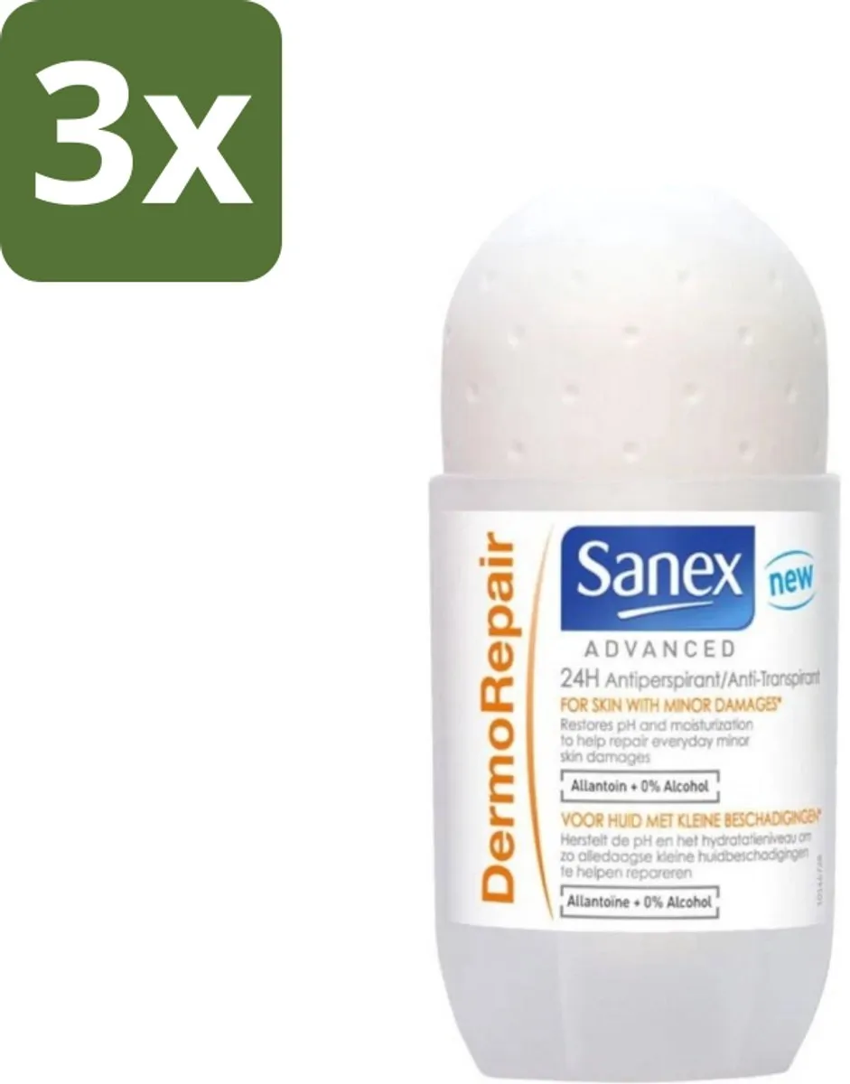 Sanex Advanced Dermo Repair Deodorant Roller 50ml