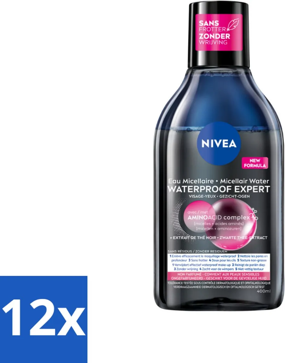NIVEA Micellair Reinigingswater Waterproof Expert 400ml