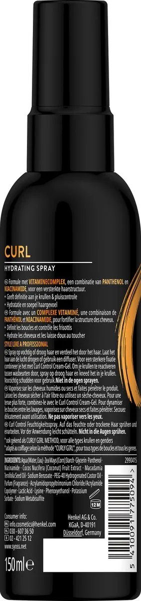 SYOSS Curl Control Spray Hydraterend - 6x150ml