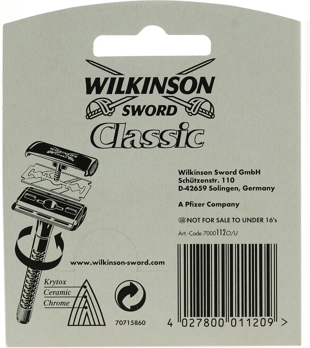 Wilkinson Sword Classic 5 Mesjes - RVS