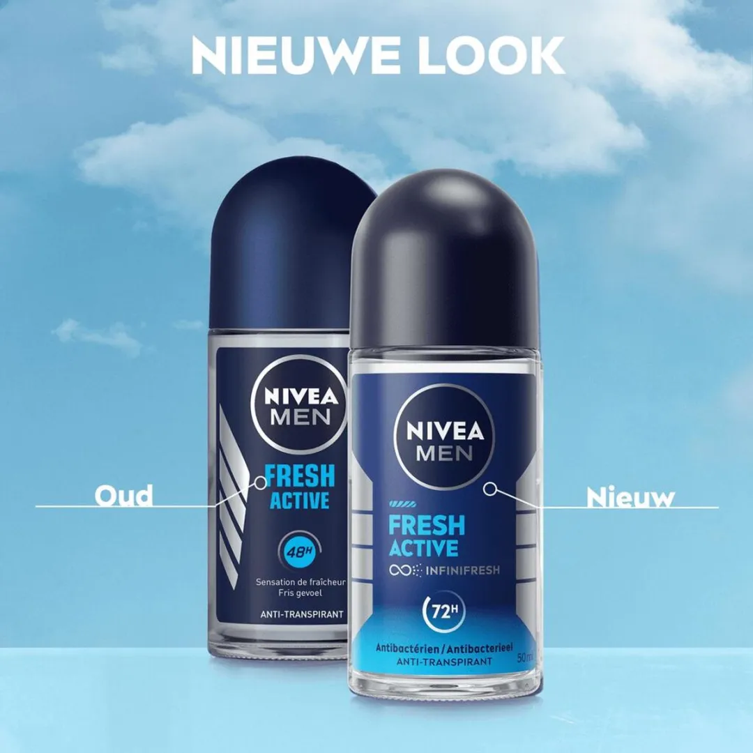 NIVEA Men Fresh Active Deodorant Roller 50ml