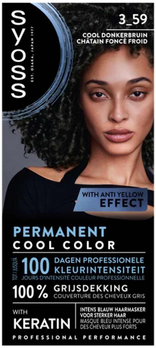 SYOSS Coloration 3-59 Cool Donkerbruin Haarverf - 12 Stuks