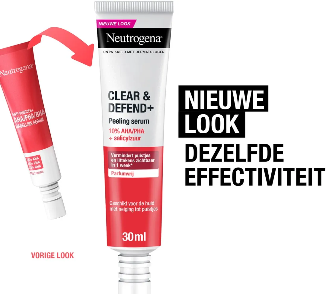 Neutrogena Clear & Defend+ Peeling Serum 30ml - Gevoelige huid
