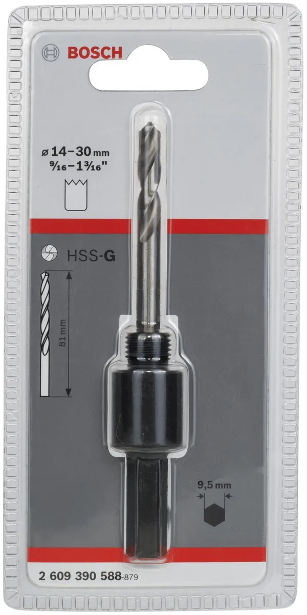 Bosch Zeskantadapter KW 9,52mm 1430mm - Hout