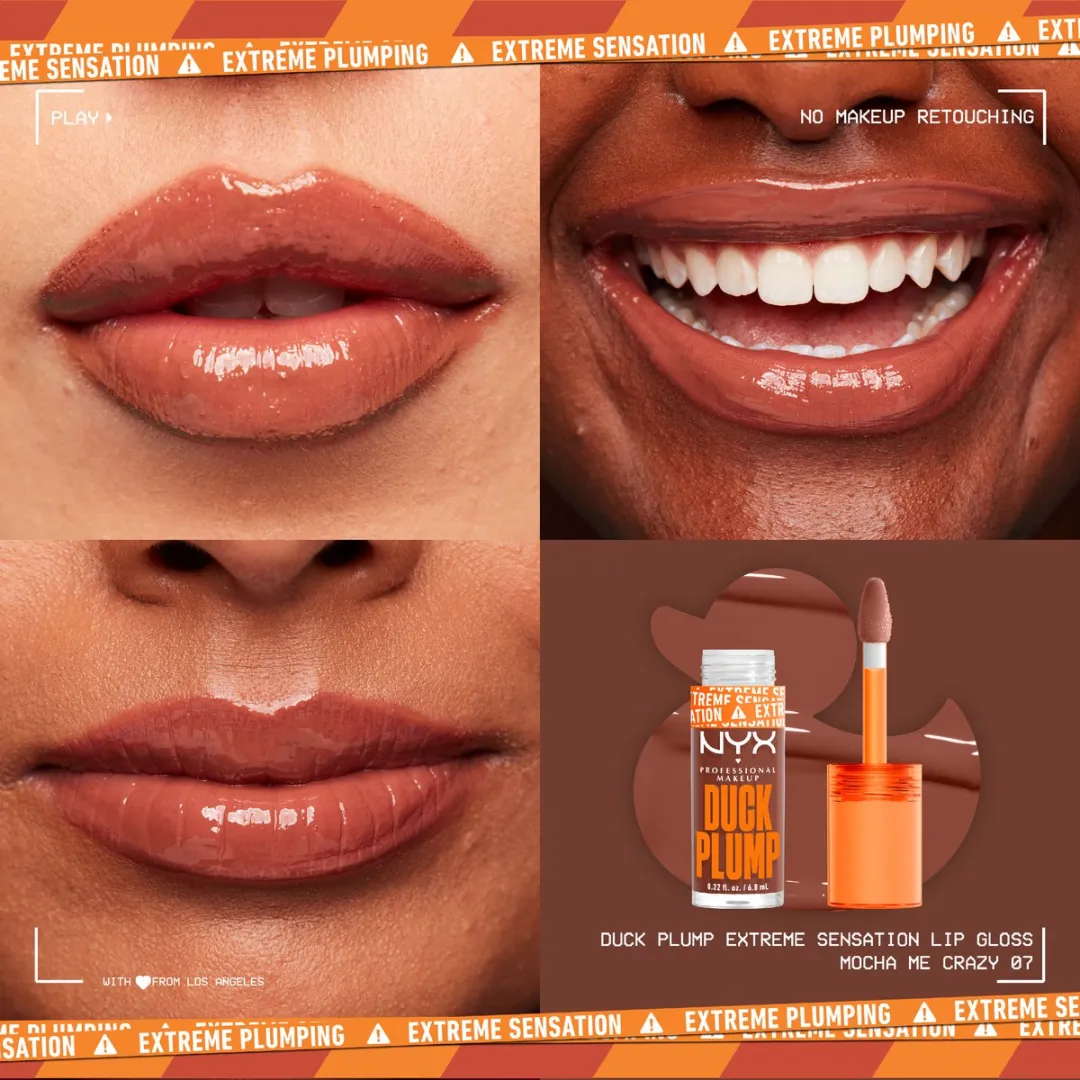 NYX Professional Makeup Duck Plump Mocha Me Crazy Plumping Lipgloss 6,8ml