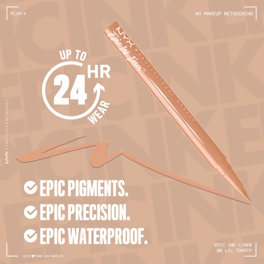 NYX Professional Makeup Epic Ink Liner Nude Lil Toasty 1ml