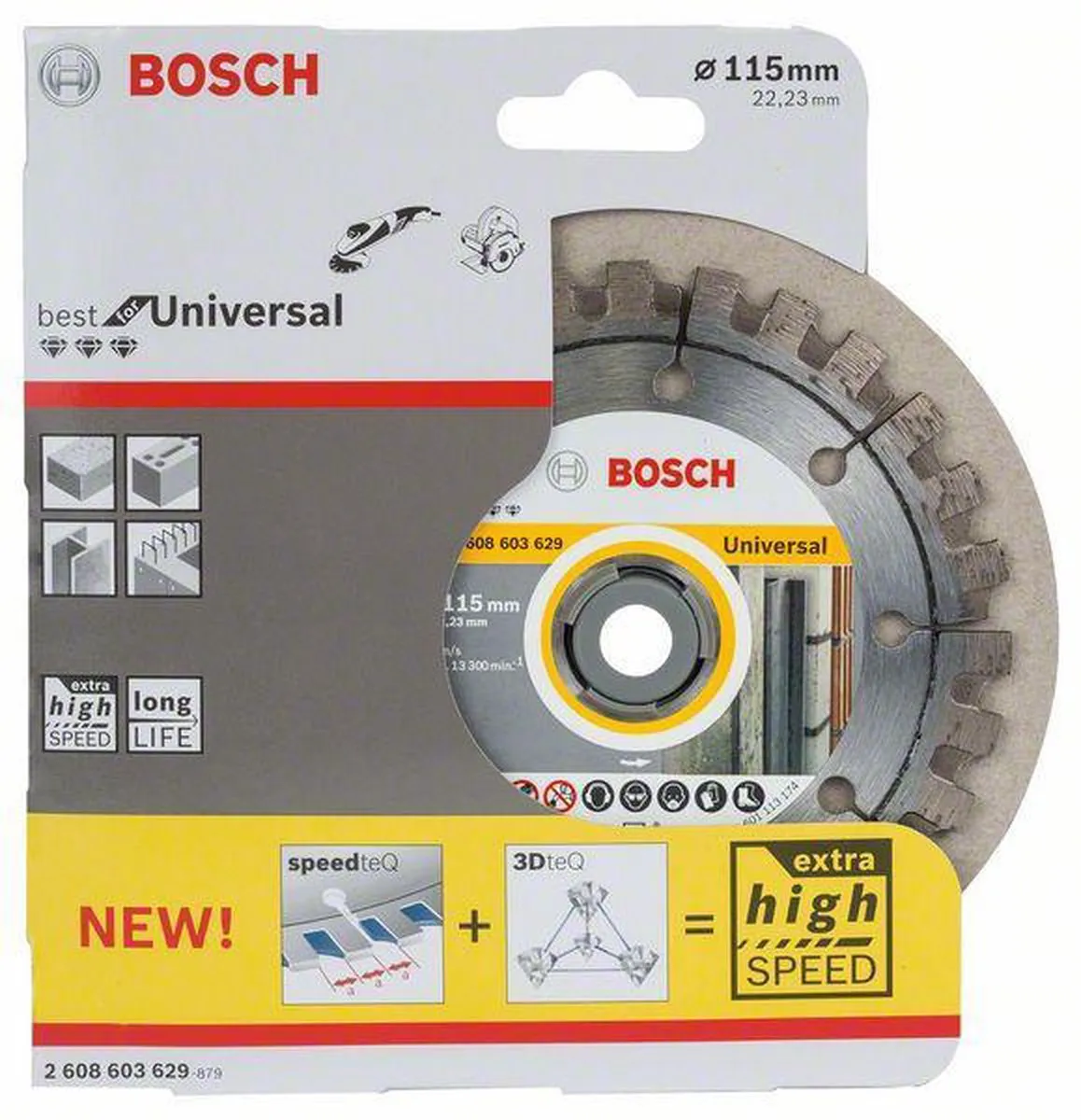 Bosch Diamantschijf Best Univer+Met 115mm - Hout - 22,23mm As