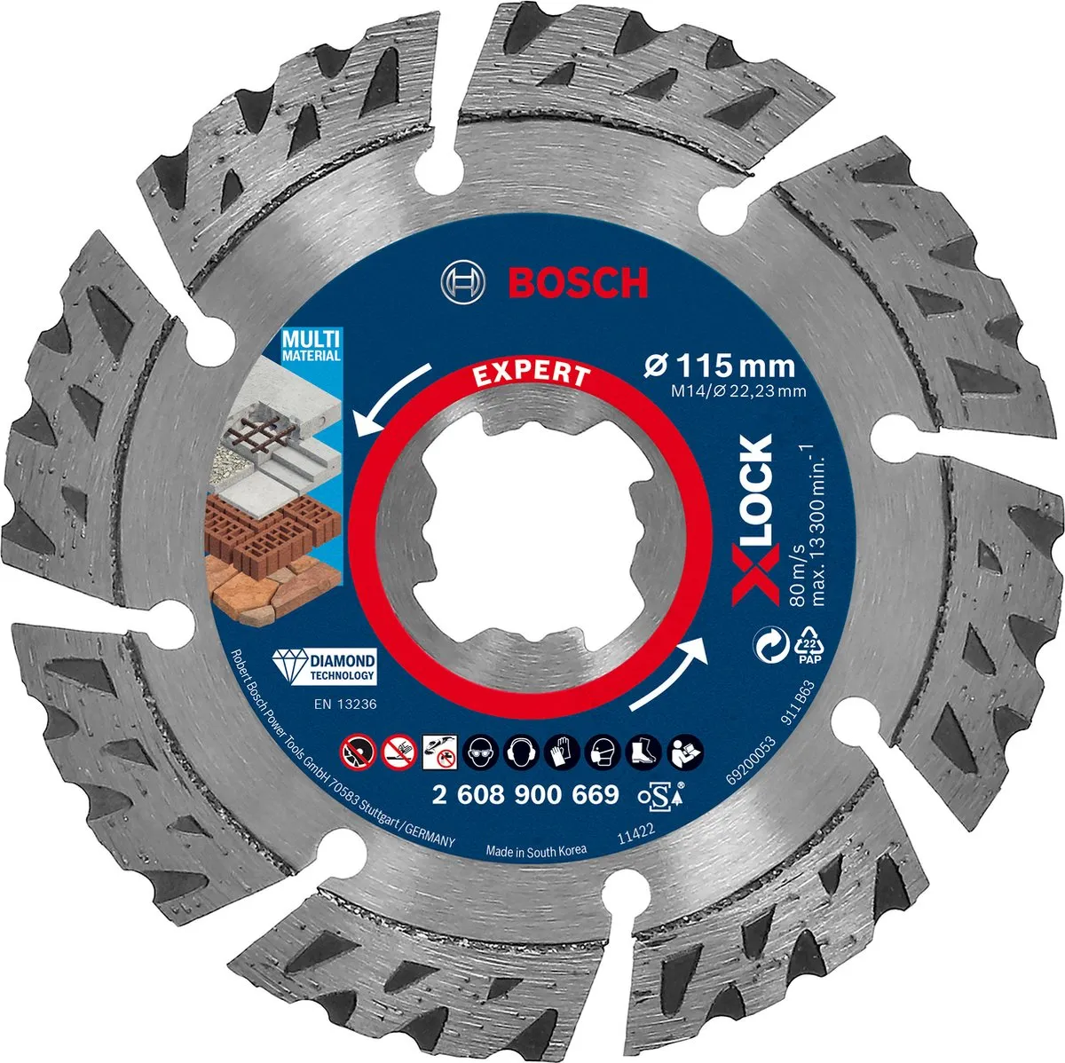 Bosch Diamantschijf Best Univer+Met 115mm