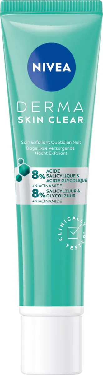 NIVEA DERMA Skin Clear Nacht Exfoliant 40ml - Anti-Acne