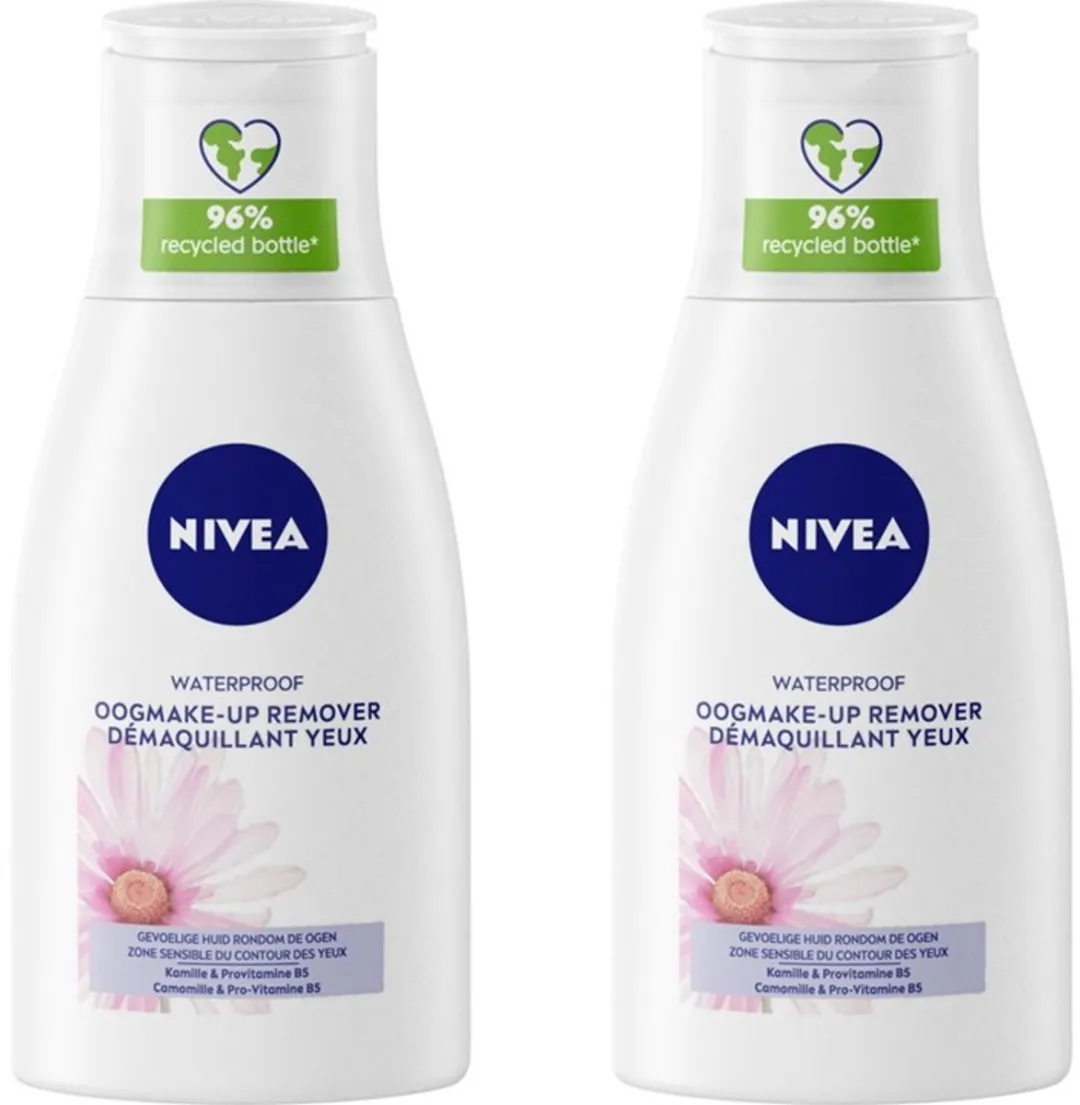 NIVEA Oogmake-Up Remover Sensitive Kamille Waterproof 2x125ml