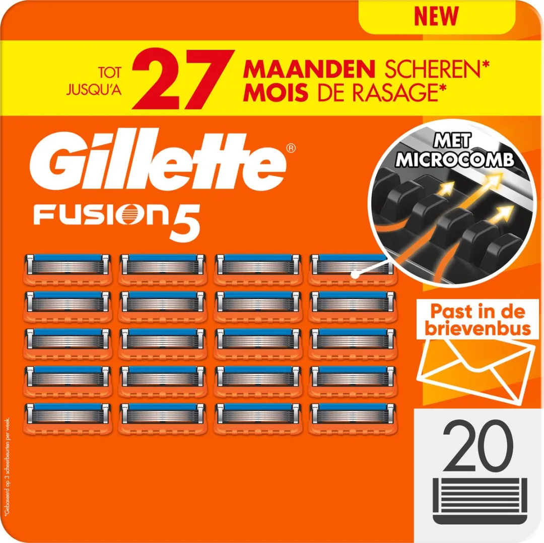 Gillette Fusion5 Scheermesjes 20 Stuks