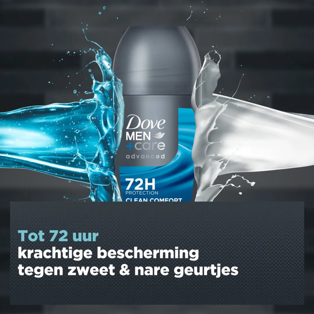 Dove Men+Care Advanced Anti-Transpirant Roller 6x50ml - Clean Comfort