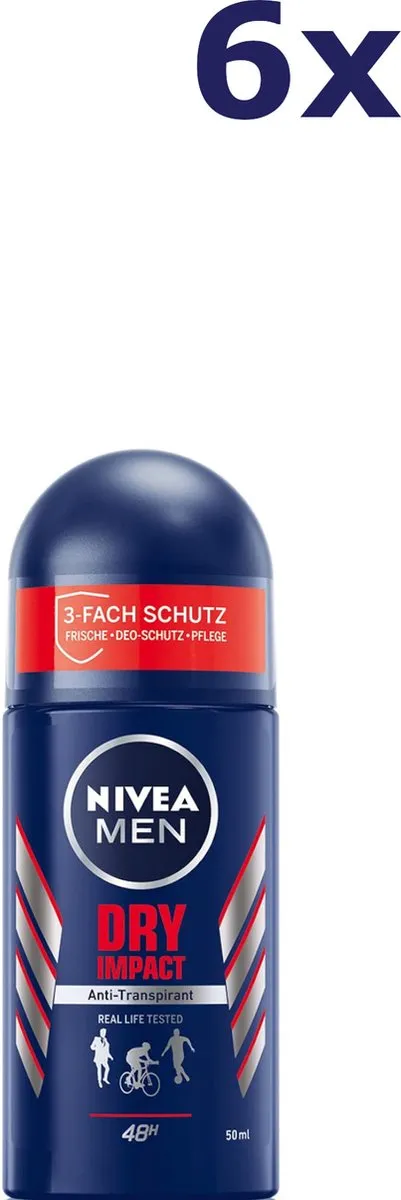 NIVEA Men Deodorant Roll-On Dry Impact 50ml