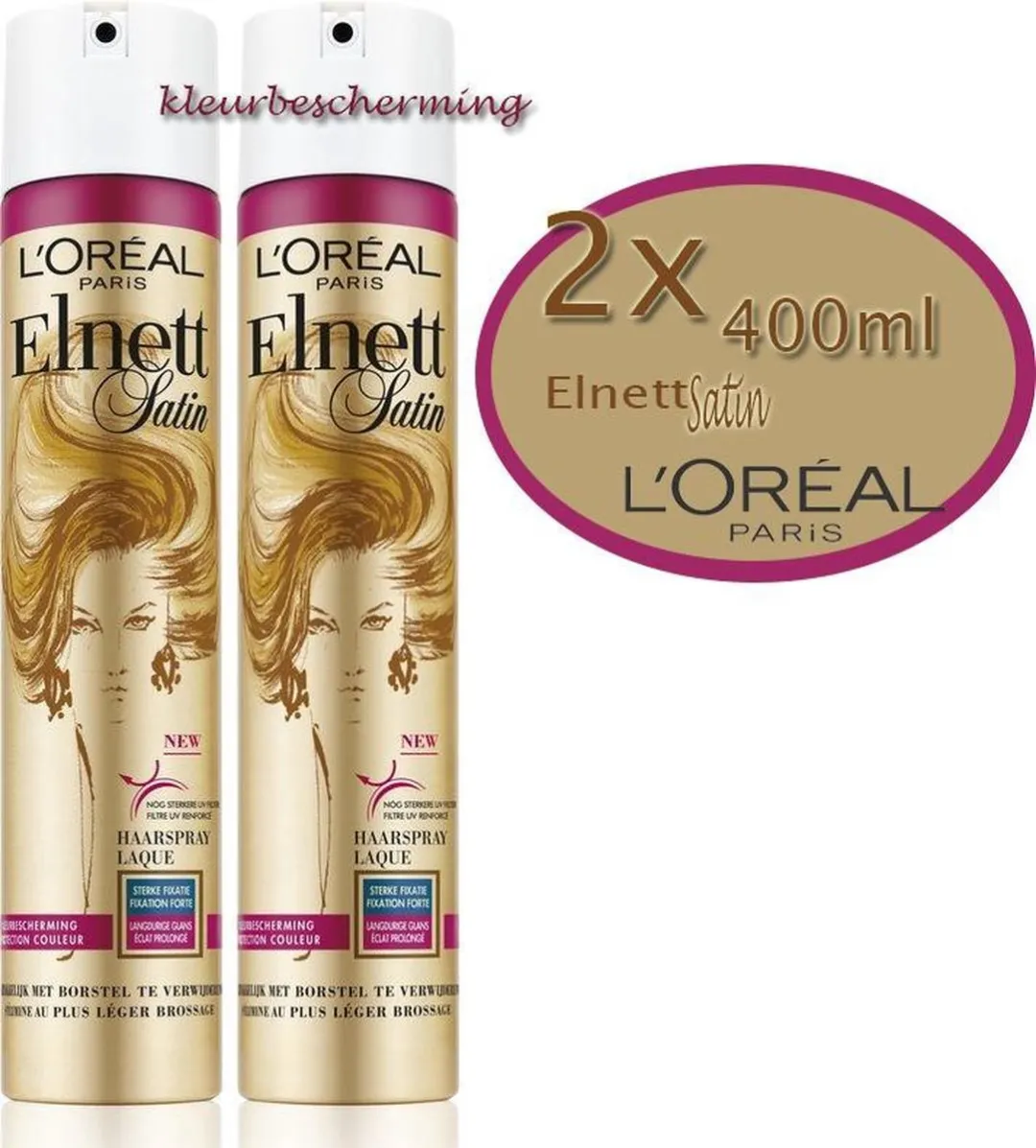 L'Oréal Paris Elnett Satin Kleurbeschermende Fixatie Haarlak 800ml