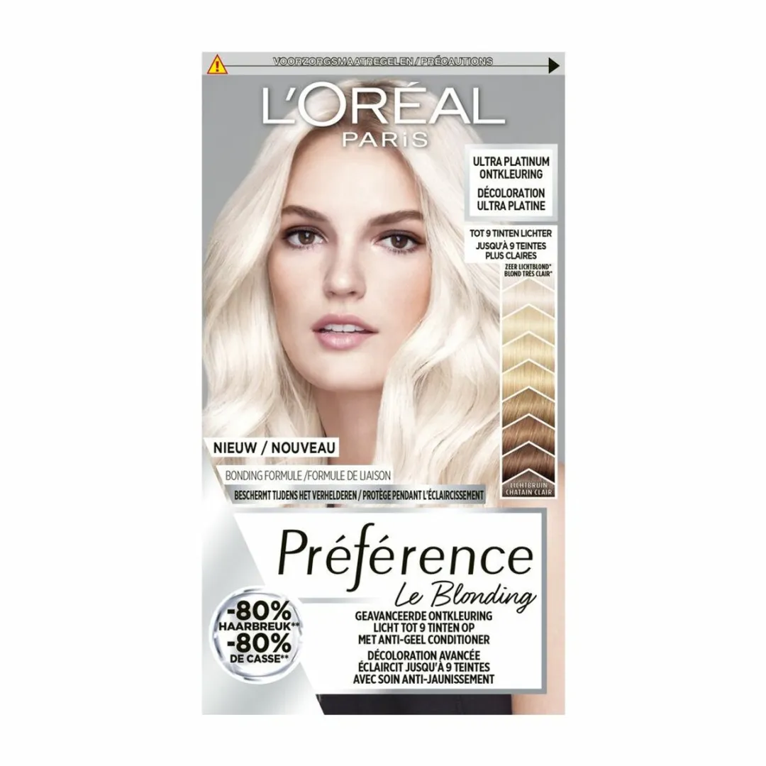 L'Oréal Paris Préférence Le Blonding Ontkleuring Ultra Platinum - 3 Stuks
