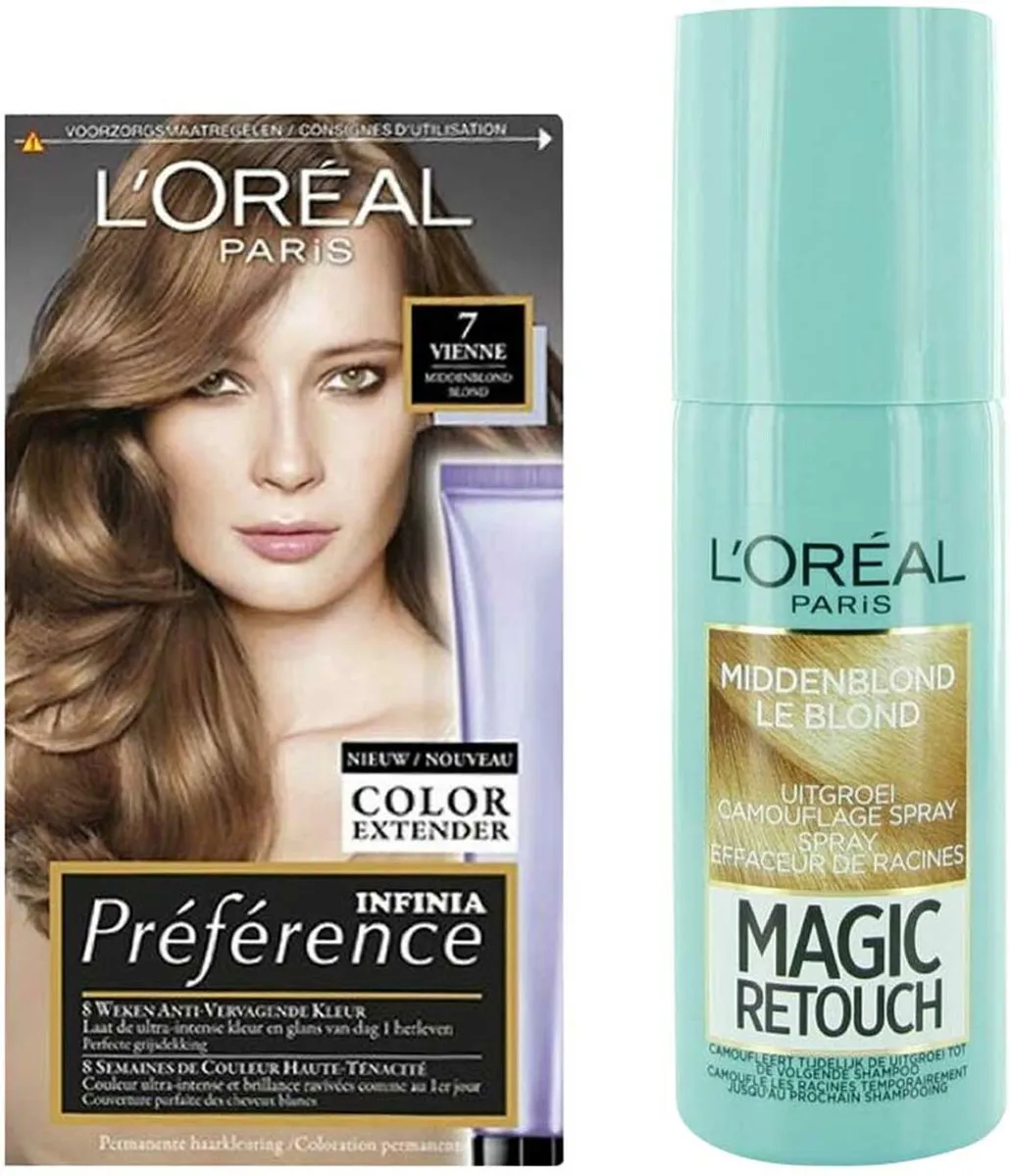 L'Oréal Preference Magic Retouch Middenblond 75ml