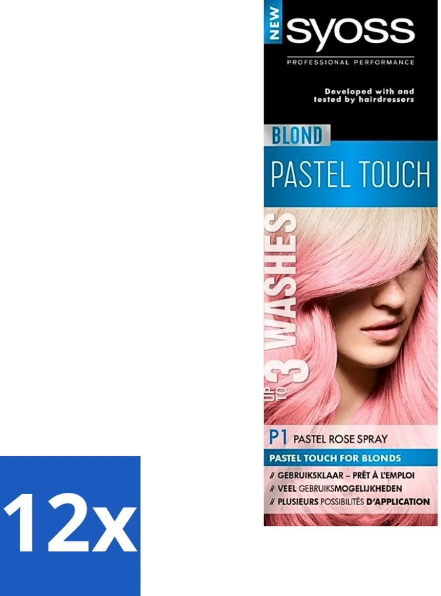 SYOSS Color Blond Pastel Touch P1 Pastel Rose Haarverf Spray 900ml