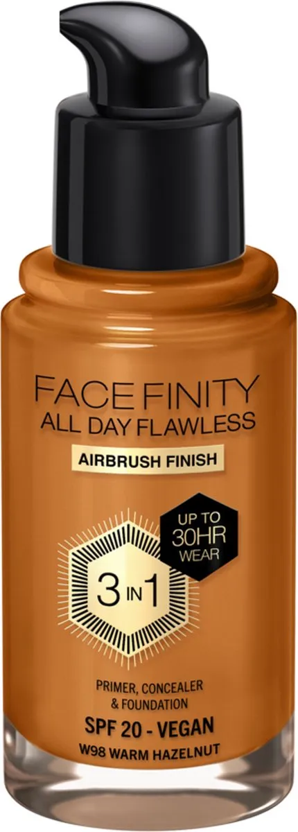Max Factor Facefinity Foundation W98 Warm Hazelnut 30ml