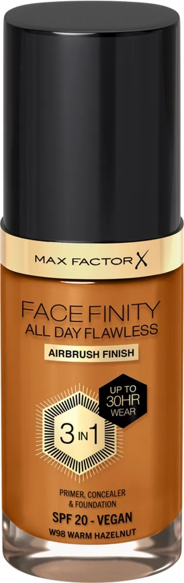 Max Factor Facefinity Foundation W98 Warm Hazelnut 30ml